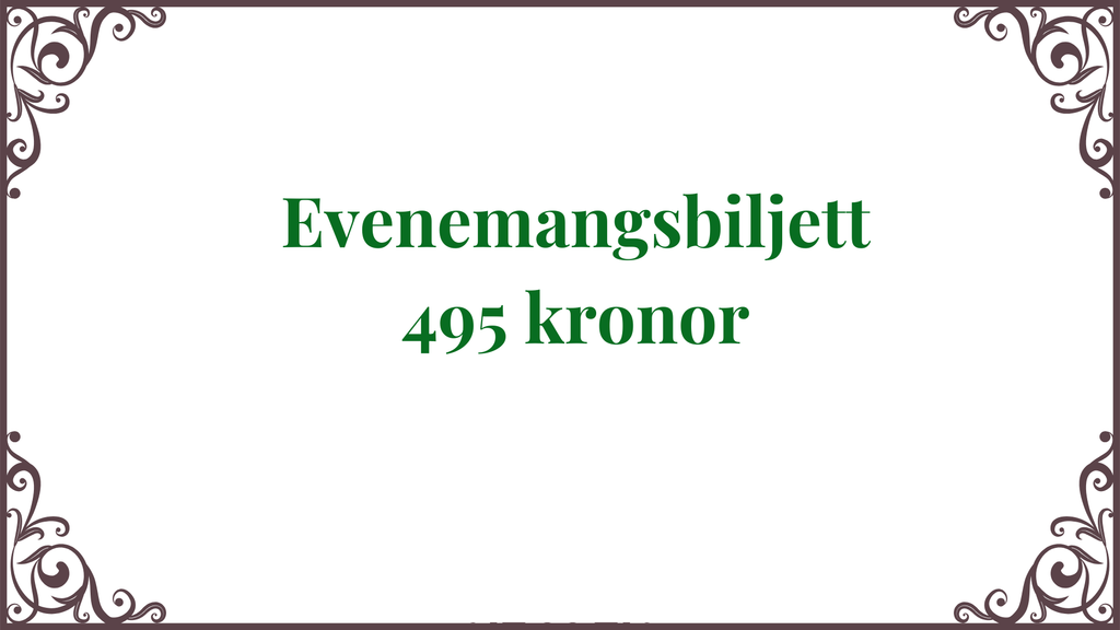 Evenemangsbiljett Mordgåtorna på Prästgatan 9 11:00